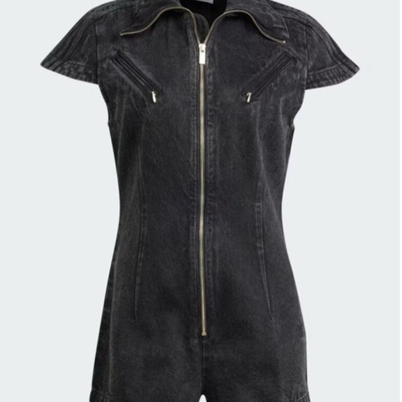 Adidas Fashion Montreal Denim Playsuit Black 
Size Small - Picture 6 of 15